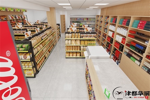 西吉江南学府超市设计装修方案鉴赏|西吉超市设计装修公司推荐