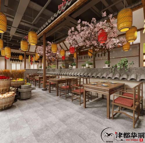 西吉乡土风格餐厅设计方案鉴赏|乡土淳朴，自然悠闲