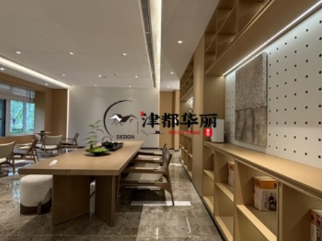 西吉装修公司|西吉望远民生售楼部展厅装修设计实景