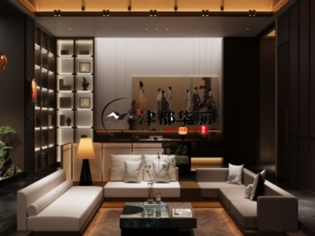 西吉装修公司推荐|西吉阅海澜境会所设计装修惊艳效果方案分享